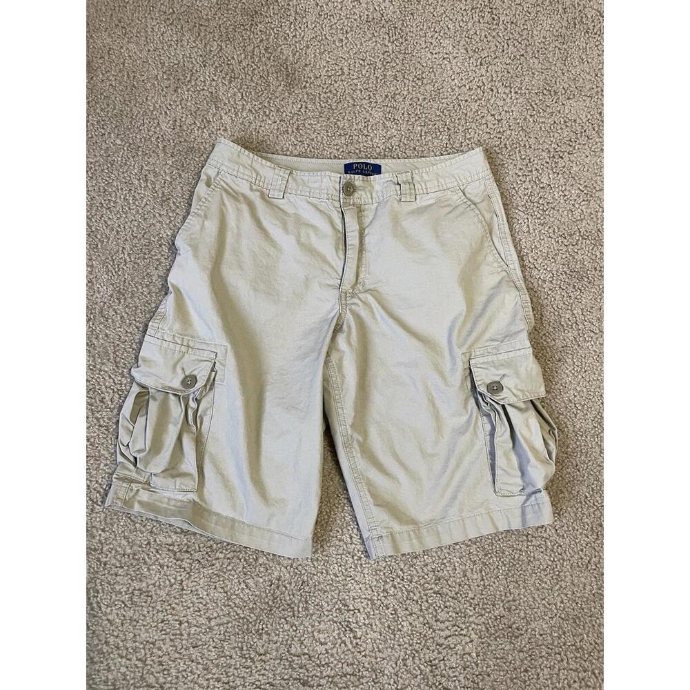 Polo Ralph Lauren Men’s Beige Khaki Cargo Shorts Size 20